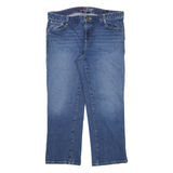 TOMMY HILFIGER Womens Jeans Blue Regular Straight W34 L24