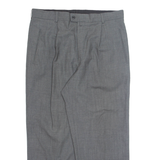 FEIN-KALLER Chino Mens Trousers Grey Regular Straight W36 L21