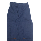 Mens Trousers Blue Regular Straight W30 L32