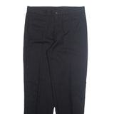 MANHATTAN CLUB Chino Workwear Mens Trousers Black Regular Straight W34 L32