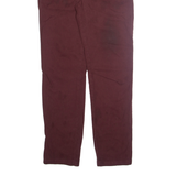 TOMMY HILFIGER Chino Mens Trousers Maroon Regular Tapered W32 L30
