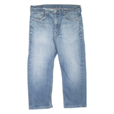 LEVI'S 505 Jeans Mens Blue Regular Straight Stone Wash W36 L24