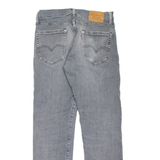 LEVI'S 502 Jeans BIG E Mens Grey Regular Tapered Stone Wash W31 L32