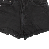 LEVI'S Womens Denim Shorts Black S W27