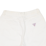 GUESS Womens Denim Shorts White S W28