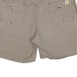 CARHARTT Womens Cargo Shorts Brown UK 12 W32