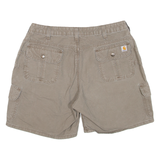 CARHARTT Womens Cargo Shorts Brown UK 12 W32
