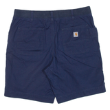 CARHARTT Womens Workwear Shorts Blue UK 12 W34