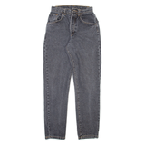 BONAVENTURE Womens Jeans Grey Relaxed Tapered Stone Wash W22 L29