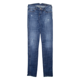 ARMANI JEANS Distressed Womens Jeans Blue Slim Skinny W26 L33