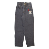 JACK MORGAN Womens Jeans Grey Relaxed Tapered Stone Wash W26 L29