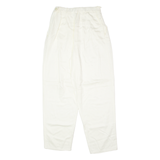 Pleated Womens Trousers Cream Slim Wide-Leg 90s Viscose W24 L25