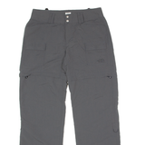 THE NORTH FACE Outdoor 2 in 1 Womens Trousers Grey Regular Straight Nylon W30 L29