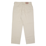 LEE COOPER Mens Twill Trousers Beige Regular Straight W34 L30
