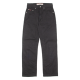 LEE COOPER Mens Twill Trousers Black Slim Skinny W26 L28