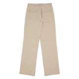 ANGELS Stretch Womens Canvas Trousers Beige Slim Wide-Leg 90s W27 L30