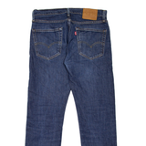 LEVI'S 502 Jeans BIG E Mens Blue Regular Tapered Stone Wash W31 L29