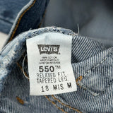 Levis 550 Jeans - 35W US 14 Blue Cotton