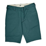 Dickies Slim Fit Chino Shorts - 36W 10L Green Polyester Blend