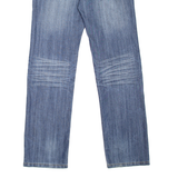 CLOCKHOUSE Mens Jeans Blue Regular Straight Stone Wash W32 L32