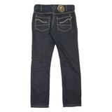 POLO ST. MORITZ Mens Jeans Black Slim Straight W32 L31
