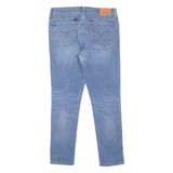 LEVI'S 711 BIG E Womens Jeans Blue Slim Skinny Stone Wash W30 L27
