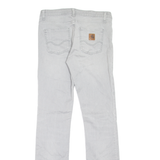 CARHARTT Texas Pant Womens Jeans Grey Regular Straight Stone Wash W28 L32