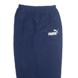 PUMA Mens Track Pants Blue Tapered XL W32 L31