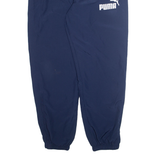 PUMA Mens Track Pants Blue Tapered XL W32 L31
