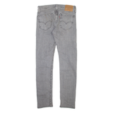 LEVI'S 519 BIG E Jeans Mens Grey Slim Skinny Stone Wash W29 L30