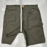Schmidt Carpenter Shorts - 36W 10L Gray Cotton
