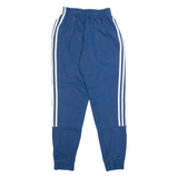 ADIDAS Mens Joggers Blue Tapered XS W22 L29