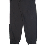 ADIDAS Mens Track Pants Black Nylon Tapered S W24 L30