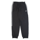 ADIDAS Mens Track Pants Black Nylon Tapered S W24 L30