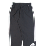 ADIDAS Mens Track Pants Black Nylon Tapered S W24 L30