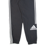 ADIDAS Mens Track Pants Black Nylon Tapered S W24 L30