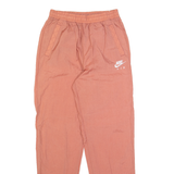 NIKE Mens Track Pants Pink Nylon Straight S W26 L30