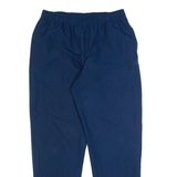 ADIDAS Mens Track Pants Blue Nylon Straight L W30 L32