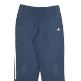 ADIDAS Mens Track Pants Blue Straight L W30 L30