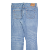 LEVI'S 501CT Jeans Distressed Womens Blue Regular Tapered Stone Wash W32 L30