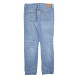LEVI'S 501CT Jeans Distressed Womens Blue Regular Tapered Stone Wash W32 L30