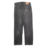 LEVI'S 751 Jeans Mens Black Regular Straight Stone Wash W33 L32