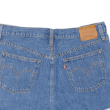 LEVI'S Cut Off 501 Womens Denim Shorts Blue M W34