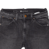 LEVI'S Cut Off Skinny Boyfriend Womens Denim Shorts Black Slim XS W28