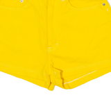 TEDDY'S Womens Denim Shorts Yellow Slim 90s XS W25
