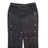 FALMER HERITAGE Womens Jeans Grey Relaxed Straight Stone Wash W32 L28