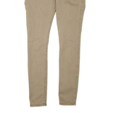 HOLLISTER Crop Womens Trousers Brown Regular Skinny W28 L26