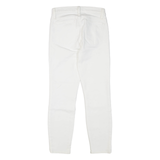 J.CREW Petite Womens Trousers White Regular Skinny W23 L25