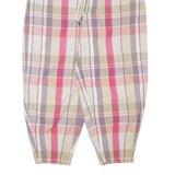 POLO RALPH LAUREN Check Womens Trousers Purple Loose Tapered W32 L25