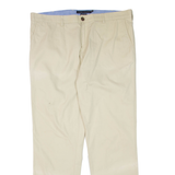 TOMMY HILFIGER Custom Fit Mens Trousers Beige Regular Straight W38 L32
